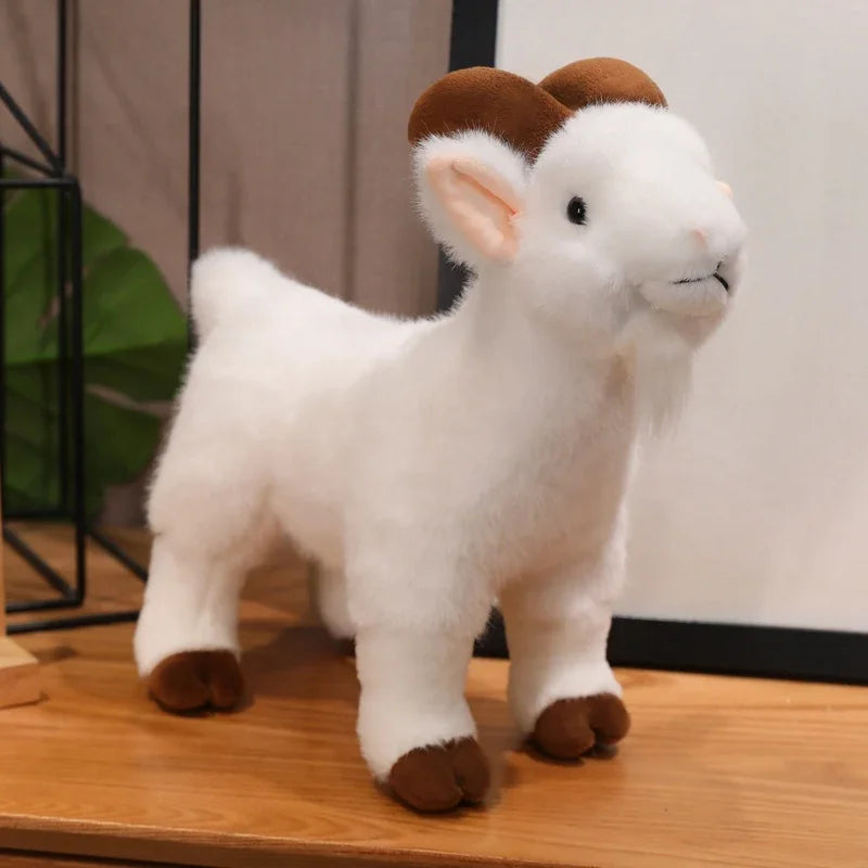 Black and White Plush Goat Toys