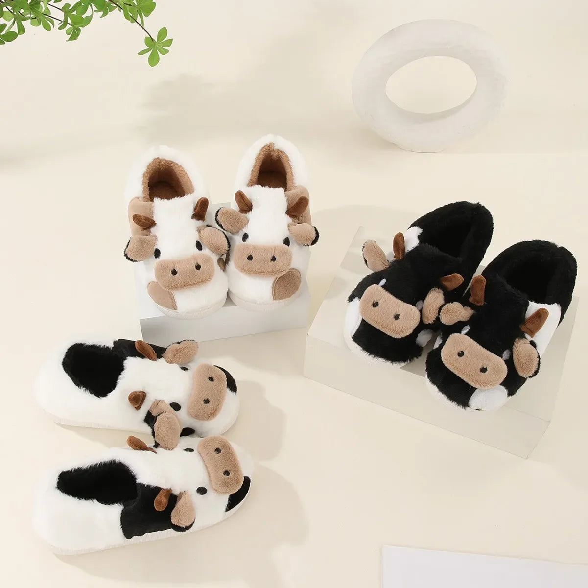 Super Comfortable Cow Slippers