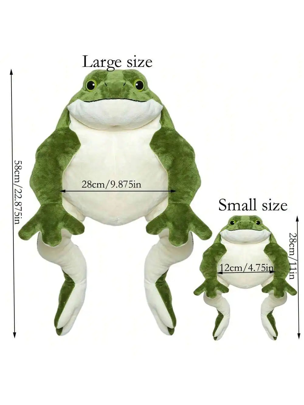 Giant Frog Stuffed Animal Soft Plush Toy